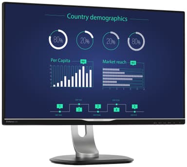 Philips Brilliance 258B6QUEB 25" skjerm (sort)