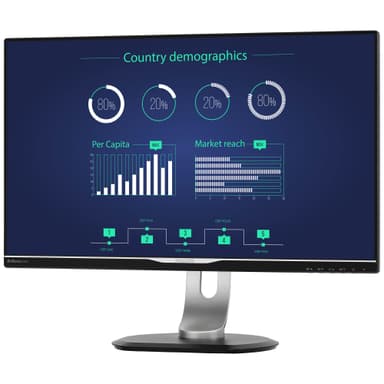 Philips Brilliance 258B6QUEB 25" skjerm (sort)