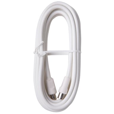 Triax antennekabel fem meter (hvit)