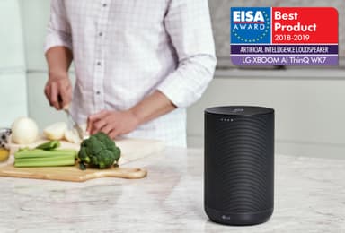 LG XBOOM AI ThinQ WK7 smarthøyttaler (sort)