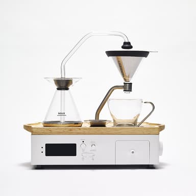 Barisieur kaffebryggende vekkerklokke - hvit