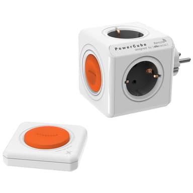 PowerCube Original Switch stikkontakt 1510EUORRM (oransje/grå)
