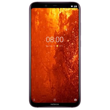 Nokia 8.1 smarttelefon (jern/stål)