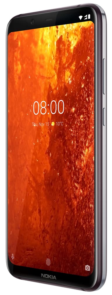 Nokia 8.1 smarttelefon (jern/stål)