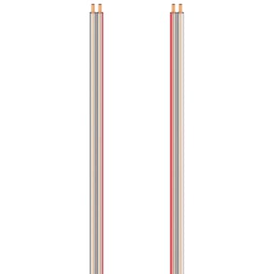 Hama høyttalerkabel 2 stk. 1.5 mm²  (5 m/ gjennomsiktig)