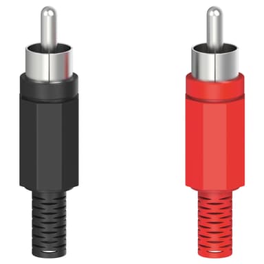 Hama 2x RCA loddbar plugg