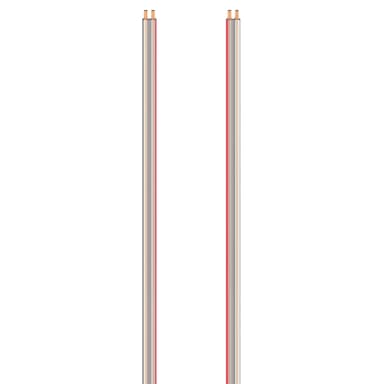 Hama høyttalerkabel 2 stk. 0,75 mm²  (20 m/gjennomsiktig)