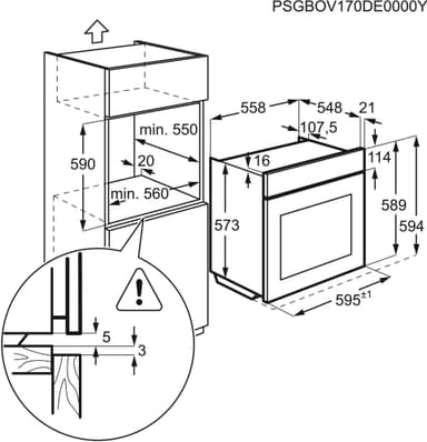 Electrolux stekeovn EOP601X