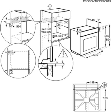 Electrolux stekeovn EOP601X