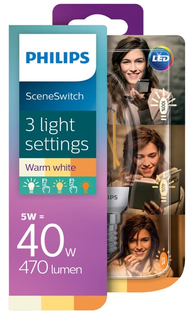 Philips Classic SceneSwitch LED lyspære 8718696809754