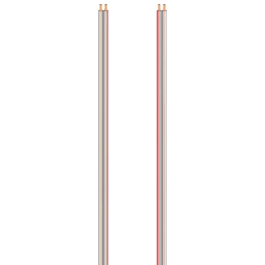 Hama høyttalerkabel 2 stk. 0,75 mm²  (10 m/transparent)