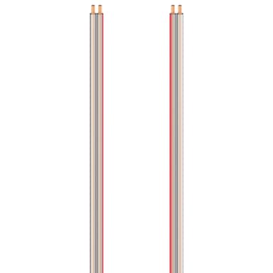 Hama høyttalerkabel 2 stk. 1,5 mm²  (10 m/transparent)