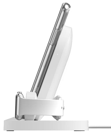 Belkin BOOST UP iPhone/Apple Watch trådløs ladestasjon (hvit)