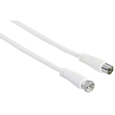 Hama 90 dB kabeladapter antenne (hvit/3m)