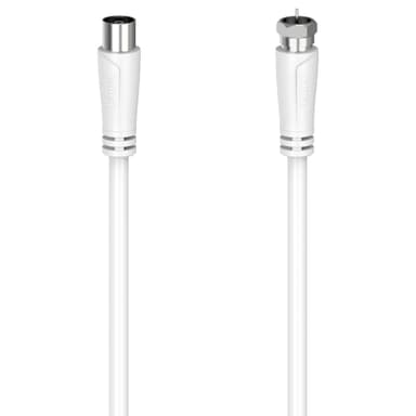 Hama 90 dB kabeladapter antenne (hvit/5m)