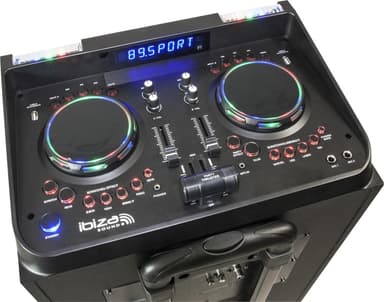 Ibiza active speaker, 2x12"/ 1000w with dj media player