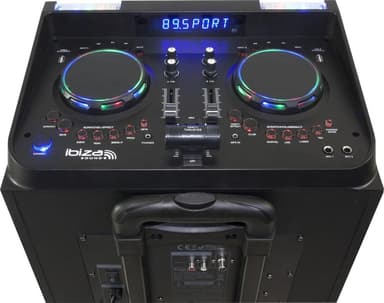 Ibiza active speaker, 2x12"/ 1000w with dj media player