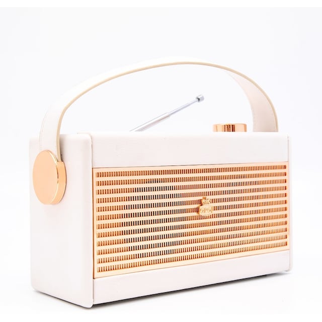 GPO Darcy Vintage Style Radio - Hvit & Gull