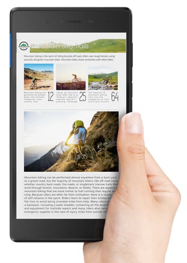 Lenovo Tab E7 Essential 7"nettbrett 16 GB WiFi (sort)