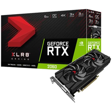 PNY GeForce RTX 2060 XLR8 OC Twin Fan grafikkort 6G