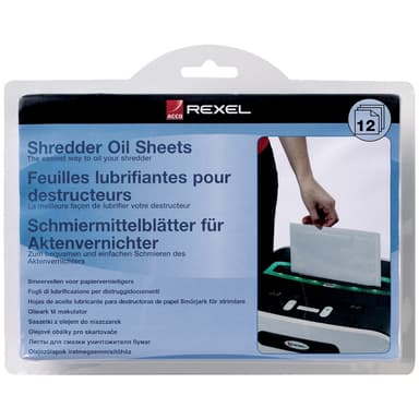 Rexel oljeark til makulator (12 stk)