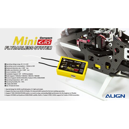 Align minigrs flybarless system