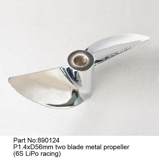 JW890124 Two blade metal propeller (6S LiPo)