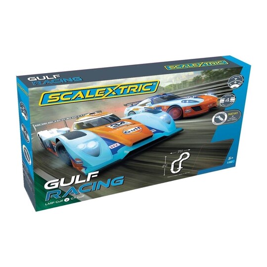 Scalextric bilbane - gulf racing set