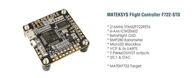 Mateksys F722-STD OSD Flight Controller