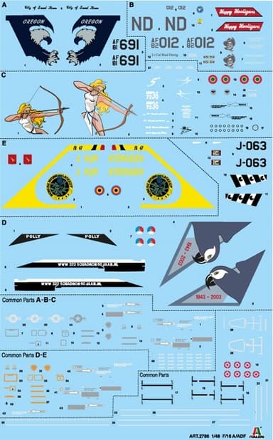 ITALERI 1:48 - F16 A Fighting Falcon