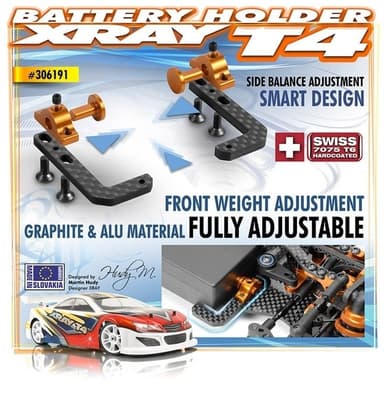 Xr-306191 t4 graphite plus alu adj. Batt. Holder