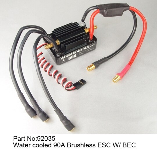 JW92035 Water cooled 90A Brushless ESC W/BEC