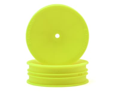 U7454 Wheel Front Slim 2WD Neon Yellow 1/10 (2)