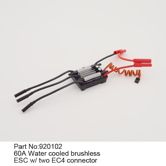Jw920102 60a water cooled brushless esc