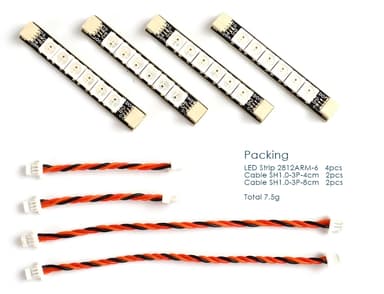 Mateksys 2812 ARM Light 6xLED 4stk