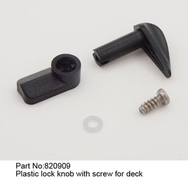 JW820909 Plastic lock knob with screw for deck