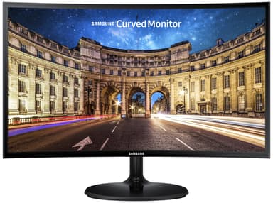 Samsung C27F390 27" buet skjerm (sort)