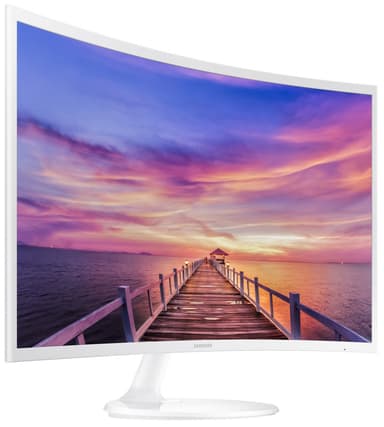 Samsung C32F391 32" buet skjerm (hvit)