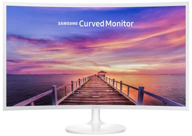 Samsung C32F391 32" buet skjerm (hvit)