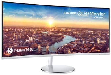 Samsung Curved C34J791 34" skjerm (sølv/hvit)