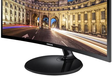 Samsung C27F390 27" buet skjerm (sort)