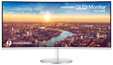 Samsung Curved C34J791 34" skjerm (sølv/hvit)