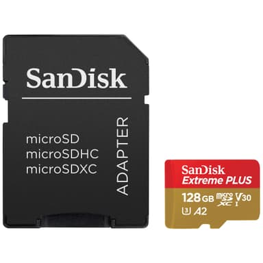 SanDisk MicroSDXC Extreme 128 GB minnekort