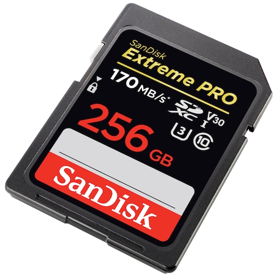 SanDisk SDXC Extreme Pro 256 GB minnekort