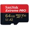 SanDisk MicroSDXC Extreme Pro 64 GB minnekort