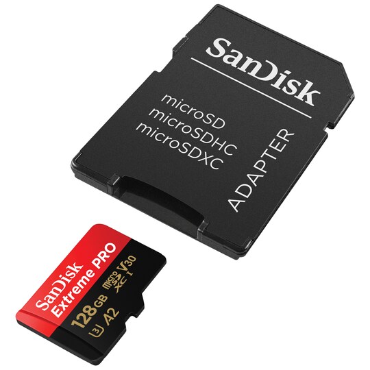 SanDisk MicroSDXC Extreme Pro 128 GB minnekort