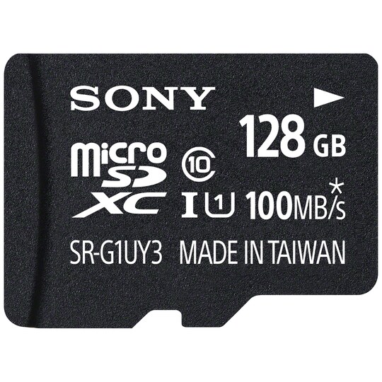 Sony Micro SD minnekort 128 GB + adapter