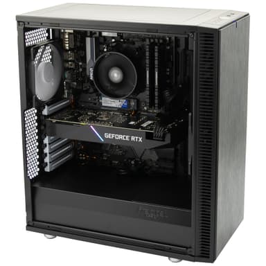 Edge E-Sport stasjonær gaming-PC 2060/AMD (sort)