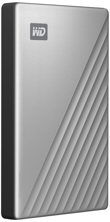WD My Passport Ultra USB-C bærbar harddisk 1 TB (sølv)