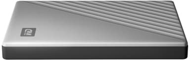 WD My Passport Ultra USB-C bærbar harddisk 1 TB (sølv)